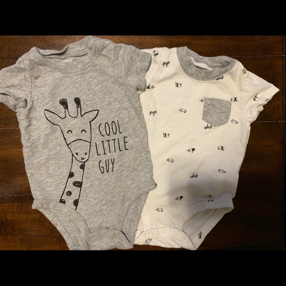 Carters Short Sleeve Body Suits